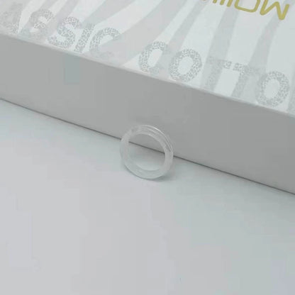 2Pcs Resin Rings Tiny Aesthetic Acrylic Ring Women Teen Girl Cute Stackable Ring Statement Jewelry Ornament Ring Gift