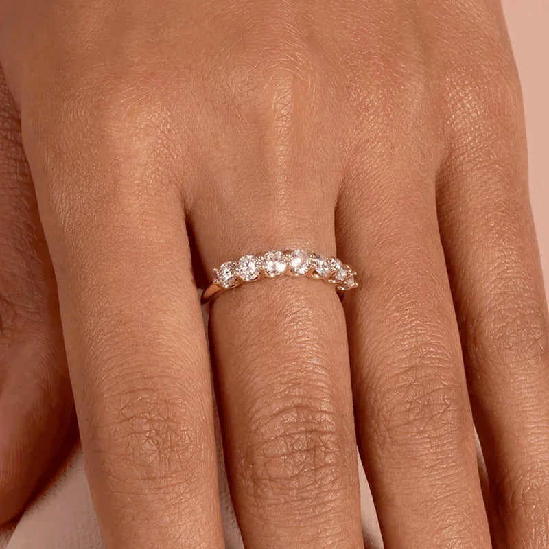 Simple Women's Ring Minimalist Gold Color Geometry Cubic Zirconia Stacking Rings Finger Accessories Female Jewelry Gifts R018