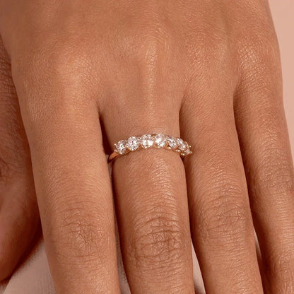 Simple Women's Ring Minimalist Gold Color Geometry Cubic Zirconia Stacking Rings Finger Accessories Female Jewelry Gifts R018
