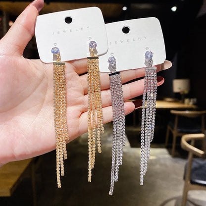2023 New Fashion Trend Unique Design Elegant Delicate Zircon Water Drop Earrings Women Jewelry Party Premium Gift Wholesale