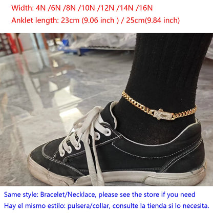 Anklet for men and women 23cm/25cm European and American fashion foot ornaments