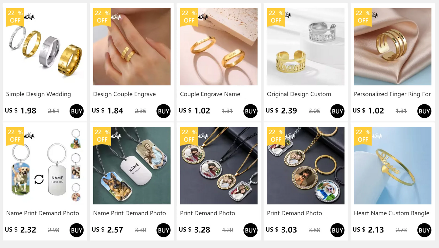 Custom Double First Name Finger Ring For Women Men Personalized Rings Couple Family Gift Gold Color Stainless Steel Jewelry