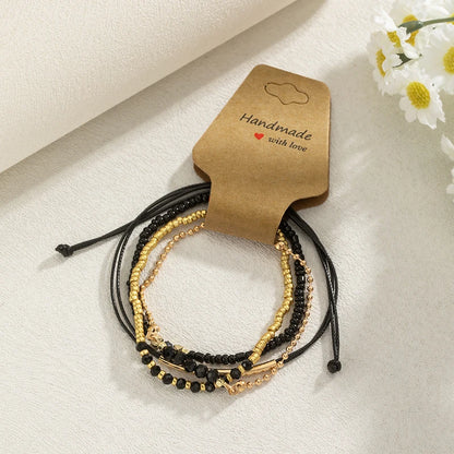 Simple Bracelet Beads Handmade Glass Stone Bracelets Women Boho Party Vacation Jewelry Stack Pulseras De Mujer