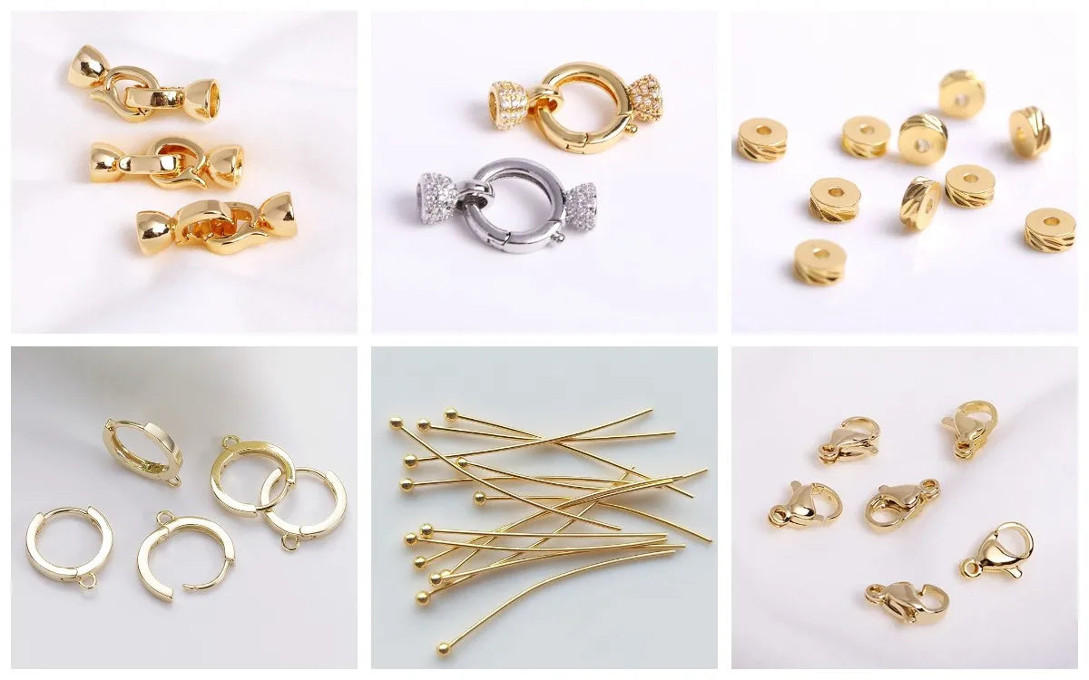 Pendants For Jewelry 18K Gold Plated Brass Heart Charms Pendants For Fashion Necklace Making Supplies DIY Jewelry Accessories