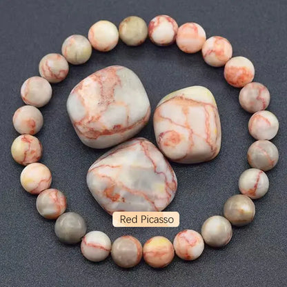 Original stone bracelet for women men trendy Blue Apatite beaded gemstone bracelets boss day scene employee appreciation gifts