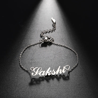Lemegeton Customized Name Anklets for Women Men Personalized Foot Anklet Stainless Steel Chain Anklet Beach Summer Jewelry Gifts