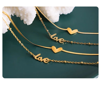 Anklets For Women Stainless Steel 18K Gold Plated High Quality No Tarnish Women's Ankle Bracelets Foot Chains Luxury Ankle Strap