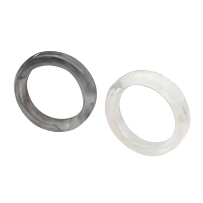 2Pcs Resin Rings Tiny Aesthetic Acrylic Ring Women Teen Girl Cute Stackable Ring Statement Jewelry Ornament Ring Gift