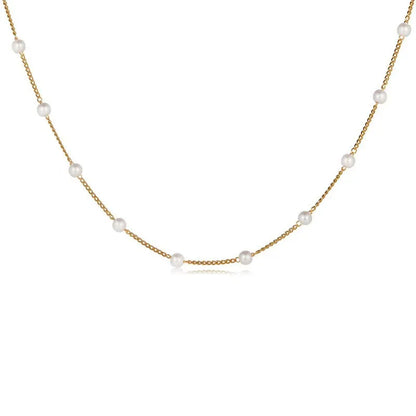 A women's beaded pearl lace gold gothic pendant collar necklace - girl's jewelry accessory