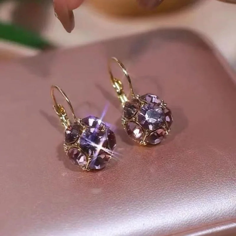 2023 New Fashion Trend Unique Design Elegant Delicate Zircon Water Drop Earrings Women Jewelry Party Premium Gift Wholesale
