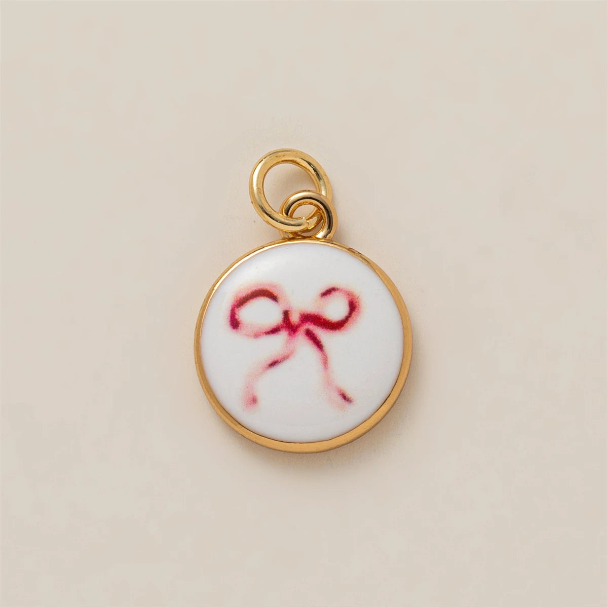 Colorful dopamine pendant with oil droplets, strawberry, crab, heart, shell pattern, color preservation