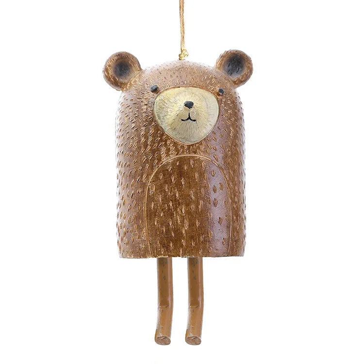 Garden Pendants Bohemian Courtyard Animal Wind Chime Pendants Fun Resin Crafts Home Courtyard Atmosphere Decorations
