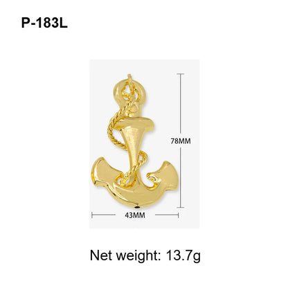 Pendant with Necklace For Women Men 24k Gold Plated Copper 33 Designs Wholesale Fashion Jewelry For Daily Wear Anniversary