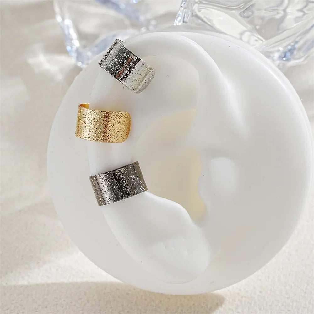 5-15pcs Simple Vintage Metal Clip Earrings Set for Women Teens Casual Hollow Leaf Fake Piercing Earring Jewelry Accessories Gift