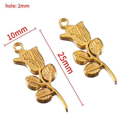 Stainless Steel Pendants Collection Cute Marine Style Pendants Various Earring Components DIY Necklace Jewelry Accessories