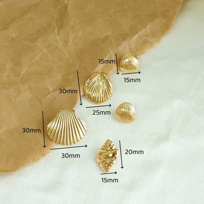 Stainless Steel Vintage Summer Starfish Stud Earrings For Women Simple fashion Star Shell Earrings Stud Ocean Party Jewelry Gift