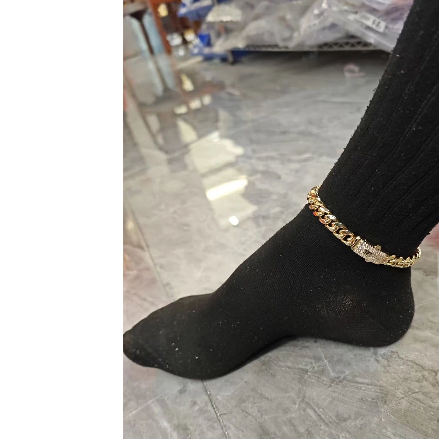 Anklet for men and women 23cm/25cm European and American fashion foot ornaments