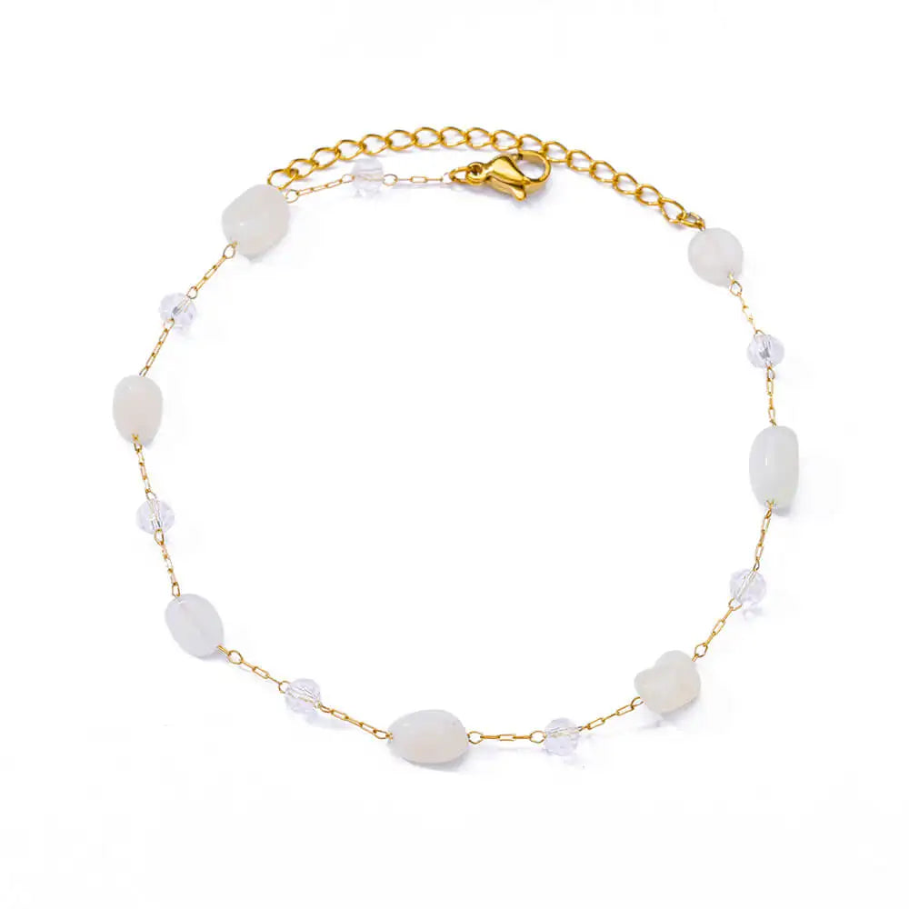 Elegant Zircon Flowers Bracelet For Women Girls Charm Gold Color Stainless Steel Plant Bracelets Luxury Designer Jewelry Gifts