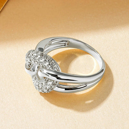 Rrjzz AAAAA CZ Simulated Diamond Unique Ring Luxury 14k Gold Plated Twist Band Design Rings for Women Men Fine Jewelry Gifts
