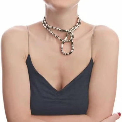 Bendable Snake Necklace Bendable Gold Silver Necklace Flexible Bracelet Twistable Choker for Women Girls Jewelry Accessories