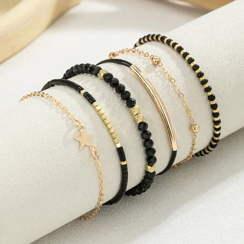 Simple Bracelet Beads Handmade Glass Stone Bracelets Women Boho Party Vacation Jewelry Stack Pulseras De Mujer
