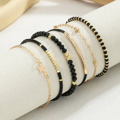 Simple Bracelet Beads Handmade Glass Stone Bracelets Women Boho Party Vacation Jewelry Stack Pulseras De Mujer