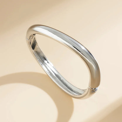Bracelet for Women 2024 Design Sense Fashion Trend Metal Smooth Water Drop Hug Jewelry Pulseras Mujer Sterling Silver 925 Girl