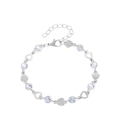 Exquisite Opal Tulip Zircon Bracelet for Women Fashionable Personalized Daily Accessory Party Jewelry Birthday Anniversary Gifts