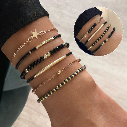 Simple Bracelet Beads Handmade Glass Stone Bracelets Women Boho Party Vacation Jewelry Stack Pulseras De Mujer
