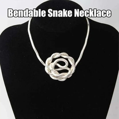 Bendable Snake Necklace Snake Chain Necklace Bendable Necklace Costume Jewelry Cool Snake Accessories For Family Friends