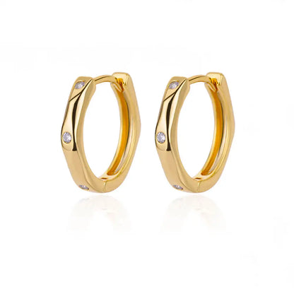Zircon Star Earring For Women Girl Stainless Steel Hoop Piercing Earring y2k 2023 New Jewelry Accessories aretes free shipping