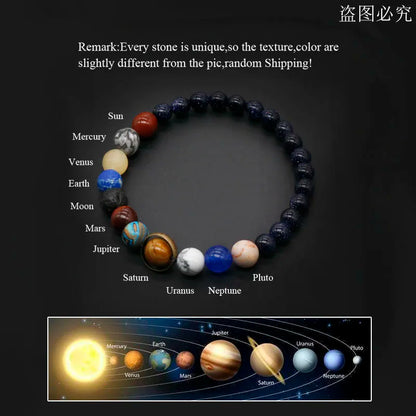 Solar System Bracelets Women Male Bracelets for Man Eight Planets Bracelets Man Best Friends Gift For Him Gift Male Bracelets