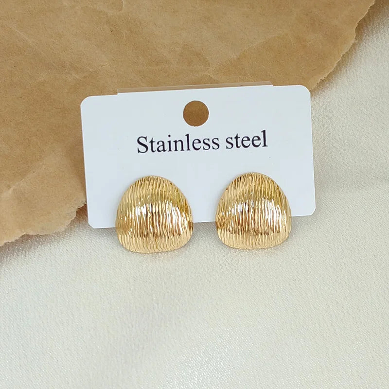 Stainless Steel Vintage Summer Starfish Stud Earrings For Women Simple fashion Star Shell Earrings Stud Ocean Party Jewelry Gift