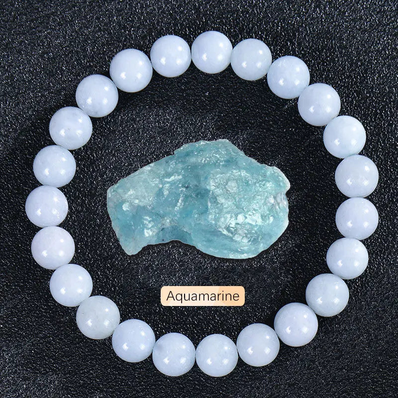 Original stone bracelet for women men trendy Blue Apatite beaded gemstone bracelets boss day scene employee appreciation gifts
