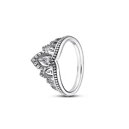 European Ring Rings 925 Sterling Silver Heart Bow Round Size 6789 For Women Men Jewelry Party Fashion Wedding