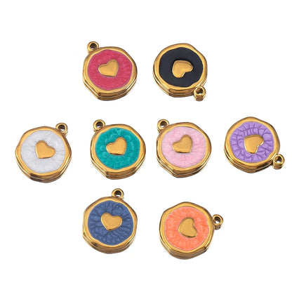 Stainless Steel Pendants Collection Cute Marine Style Pendants Various Earring Components DIY Necklace Jewelry Accessories