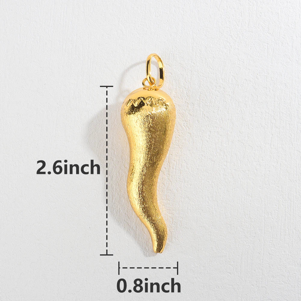 Pendant Necklace with Chain Gold Plated Dubai African Accessories For Women Big Size Men Hip Hop Fashion Jewelry