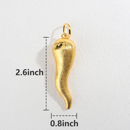 Pendant Necklace with Chain Gold Plated Dubai African Accessories For Women Big Size Men Hip Hop Fashion Jewelry