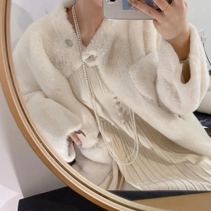 New Pearl Necklace Women Long Dress Accessories Double Layered Sweater Chain Light Luxury Necklace N1373