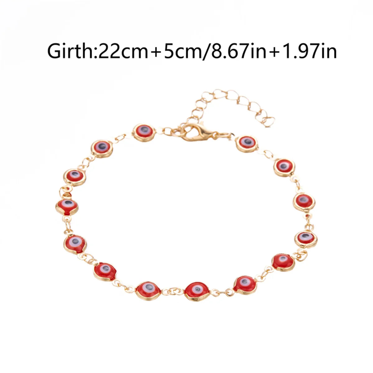 Bohemian Colorful Turkish Eyes Anklets For Women Creative Classic Lucky Evil Blue Eyes Ankle Bracelets Summer Beach Leg Jewelry