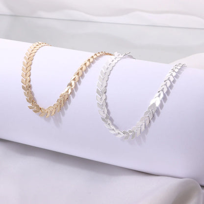 Summer Fashion Leaf Chain Anklet for Women Girls Beach Sexy Leg Barefoot Sandals Foot Anklets Bracelet Accessorie Jewelry Gift