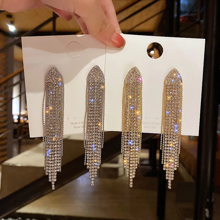 2023 New Fashion Trend Unique Design Elegant Delicate Zircon Water Drop Earrings Women Jewelry Party Premium Gift Wholesale