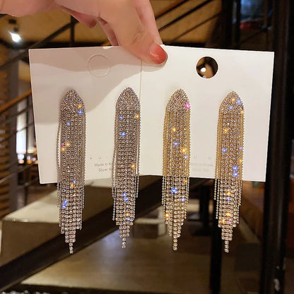 2023 New Fashion Trend Unique Design Elegant Delicate Zircon Water Drop Earrings Women Jewelry Party Premium Gift Wholesale