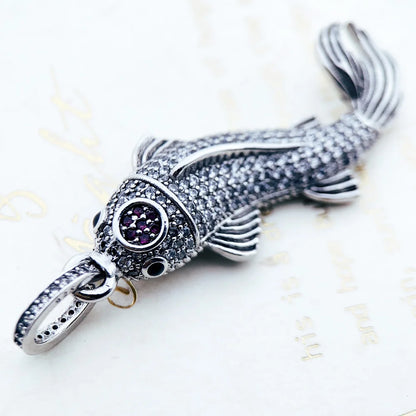 Pendant Koi Fish Brand New Fashion Trendy Jewelry Europe Accessories 925 Sterling Silver Lucky Gift For Men Woman