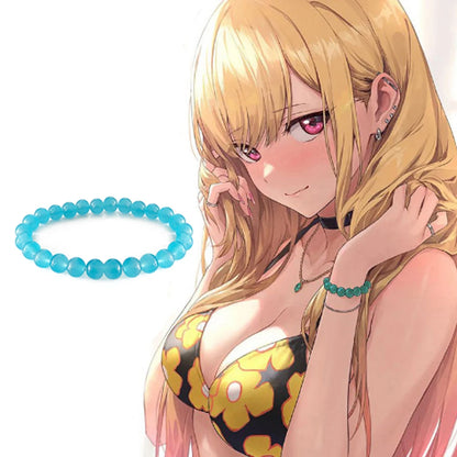 New Anime My Dress Up Darling Bracelet Marin Kitagawa Bead Bangle Bracelets Set for Women Girls Cosplay Prop Accessories