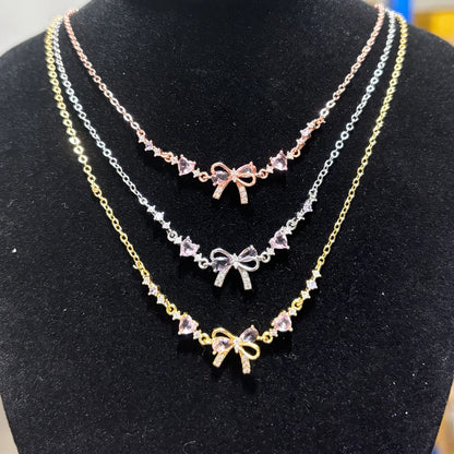 Instagram Style Cute and Sweet Bracelet Love Zircon Butterfly Festival Bracelet Women's Valentine's Day Gift Jewelry
