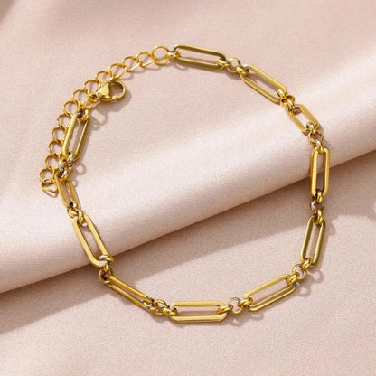 Anklets for Women Stainless Steel Stone Beaded Chain Anklet Summer Beach Accessories Boho Leg Bracelets Jewelry Tobilleras Mujer