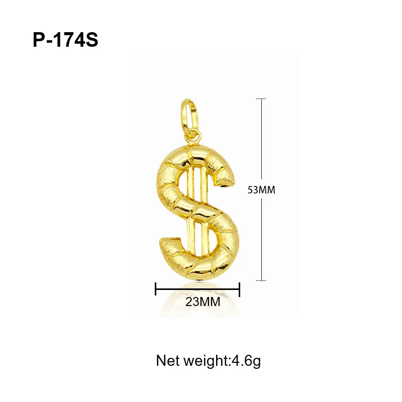 Pendant with Necklace For Women Men 24k Gold Plated Copper 33 Designs Wholesale Fashion Jewelry For Daily Wear Anniversary