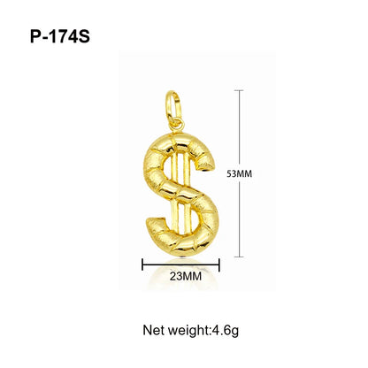 Pendant with Necklace For Women Men 24k Gold Plated Copper 33 Designs Wholesale Fashion Jewelry For Daily Wear Anniversary