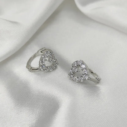 2PC Stainless Steel Little Huggies Hoop Earrings For Women Tiny Crystal Zirconia Pendant Cartilage Earrings Piercing Jewelry
